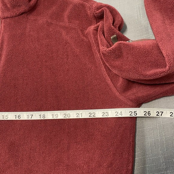 Horny Toad Men's Long Sleeve Burgundy  Fleece Pullover  Size Large - Picture 7 of 9